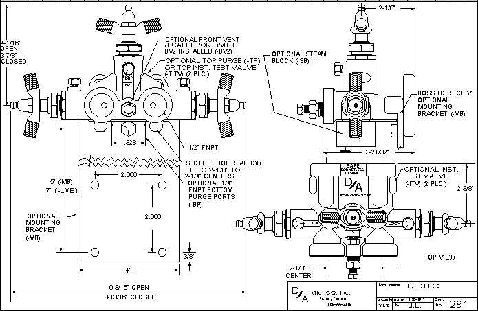 SF3TC Outline Drawing 